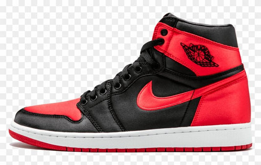 Air Jordan 1 Mid "Bred" Red & Black Sneakers